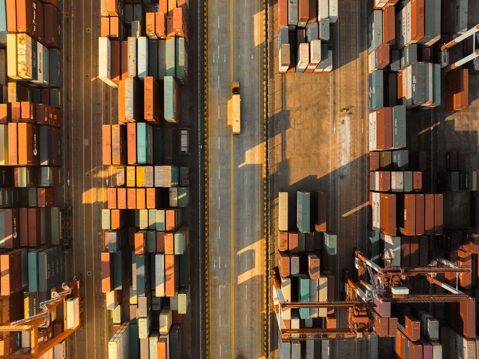 Container yard and logistics transportation